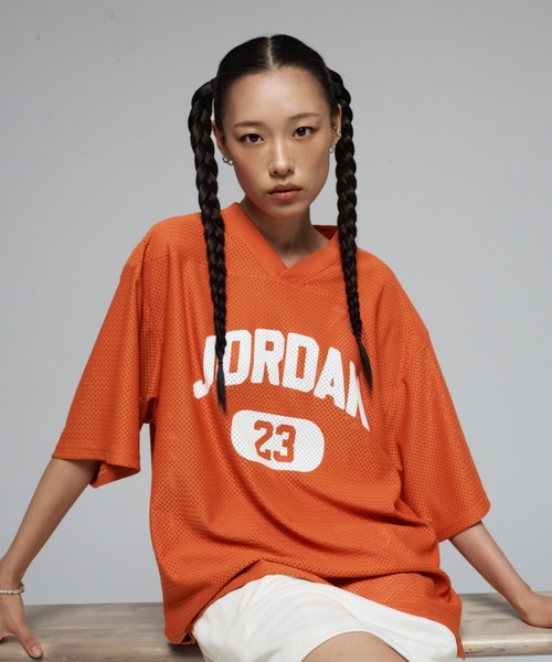 【未使用タグ付】ウィンダンシー × NBA 長袖　メッシュ　シャツ　ジャージ 古着 NIKE NBA New Jersey Nets No5 「Jason Kidd」 キッド