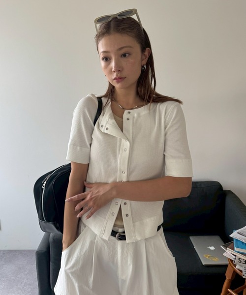 HANNE（アン）の「ナイロンカーゴパンツ（カーゴパンツ・レディース・ホワイト/ネイビー・SMALL/MEDIUM）」の3枚目の写真
