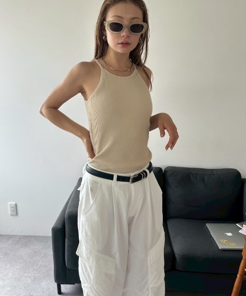 HANNE（アン）の「ナイロンカーゴパンツ（カーゴパンツ・レディース・ホワイト/ネイビー・SMALL/MEDIUM）」の10枚目の写真