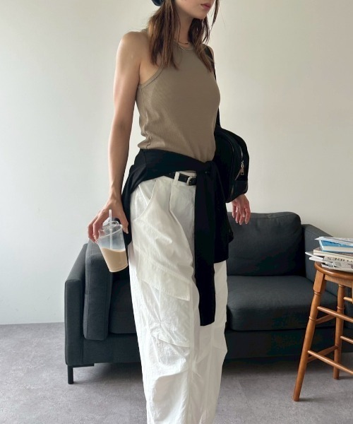 HANNE（アン）の「ナイロンカーゴパンツ（カーゴパンツ・レディース・ホワイト/ネイビー・SMALL/MEDIUM）」の14枚目の写真