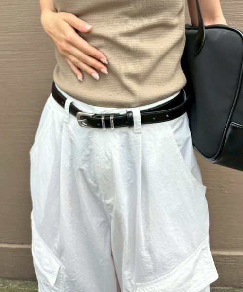 HANNE（アン）の「ナイロンカーゴパンツ（カーゴパンツ・レディース・ホワイト/ネイビー・SMALL/MEDIUM）」の22枚目の写真