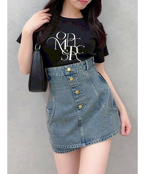 dazzlin（ダズリン）の「コルセットデニムミニスカパン（デニムパンツ