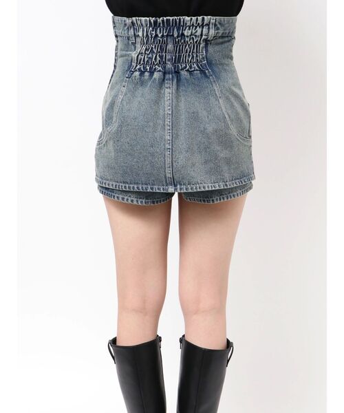 dazzlin コルセットデニムスカパン ダズリン dazzlin コルセットデニムミニスカパン （ブルー