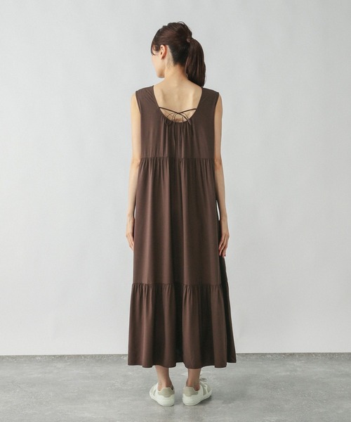 GLOBAL WORK（グローバルワーク）の「さらさらリラックスノースリーブワンピース/575224（ワンピース・レディース・レッド/ブラック/ブラウン・MEDIUM/LARGE）」の20枚目の写真