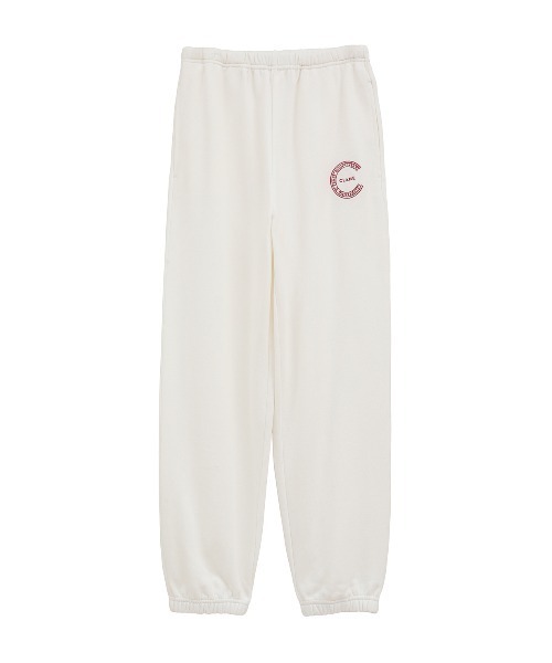 CLANE（クラネ）の「10TH LOGO SWEAT PANTS（スウェットパンツ・レディース・ホワイト/アイボリー/チャコールグレー/ブラウン・0/2/1）」の22枚目の写真
