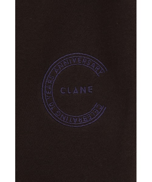 CLANE（クラネ）の「10TH LOGO SWEAT PANTS（スウェットパンツ・レディース・ホワイト/アイボリー/チャコールグレー/ブラウン・0/2/1）」の11枚目の写真