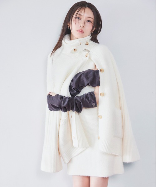 snidel ステンカラーニットジャケットカーディガン ステンカラーニットジャケットカーディガン（カーディガン）｜SNIDEL