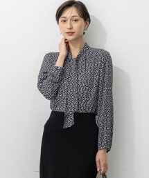 1 23区 ニジュウサンク ボウタイ リボン ブラウス シャツ トップス 小さい 23区｜ニジュウサンク（レディース）のシャツ/ブラウス