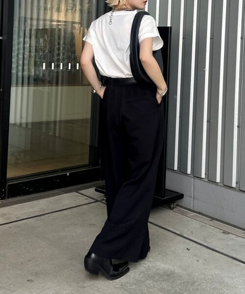 tシャツ シルケットコクーンロゴT レディース シルケットコクーンロゴT（Tシャツ/カットソー）｜Lui's（ルイス