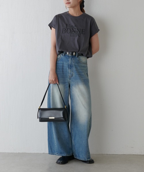 シルケットコクーンロゴT（Tシャツ/カットソー）｜Lui's（ルイス
