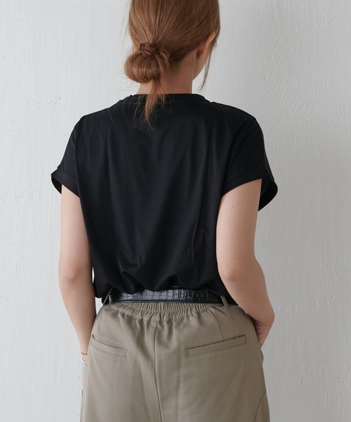 tシャツ シルケットコクーンロゴT レディース シルケットコクーンロゴT（Tシャツ/カットソー）｜Lui's（ルイス