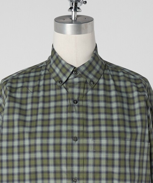 LOEFF（ロエフ）の「＜LOEFF＞チェック ボタンダウン シャツ（シャツ/ブラウス・レディース・オリーブ/パープル・0/1）」の15枚目の写真