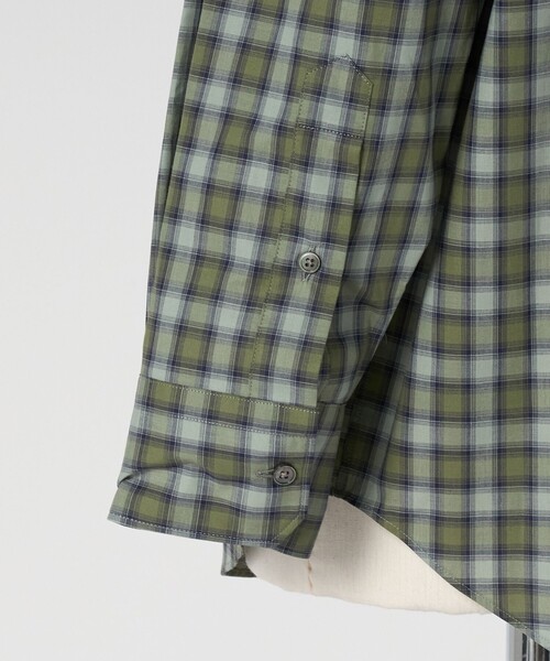 LOEFF（ロエフ）の「＜LOEFF＞チェック ボタンダウン シャツ（シャツ/ブラウス・レディース・オリーブ/パープル・0/1）」の16枚目の写真