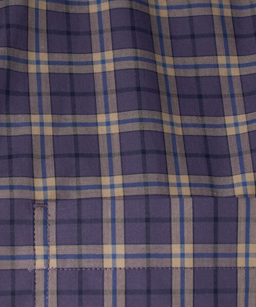 LOEFF（ロエフ）の「＜LOEFF＞チェック ボタンダウン シャツ（シャツ/ブラウス・レディース・オリーブ/パープル・0/1）」の22枚目の写真