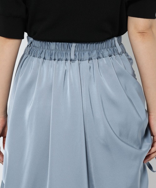 HARE サテンドロストイレヘムスカート　ライトブルー サテンドロストイレヘムスカート(HARE)（スカート）｜HARE（ハレ