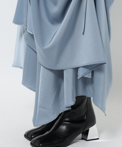 セール】サテンドロストイレヘムスカート(HARE)（スカート）｜HARE