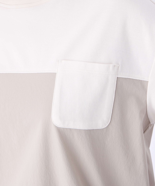Petit Honfleur（プチオンフルール）の「【冷感】【UVカット】ドッキングポケットプルオーバー（Tシャツ/カットソー・レディース・ブラック/グレー・M/L）」の22枚目の写真