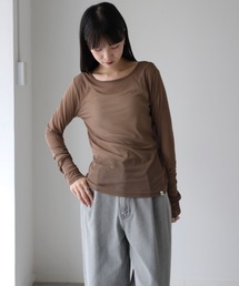 【シアーロングスリーブTシャツ】レイヤードスタイル