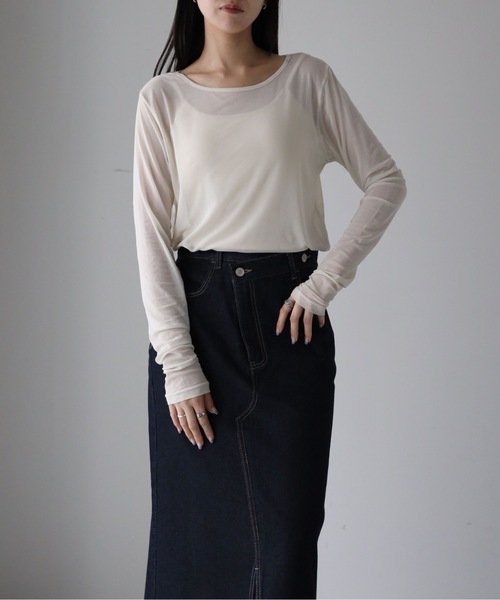 model：164cm. 着用サイズ：FREE