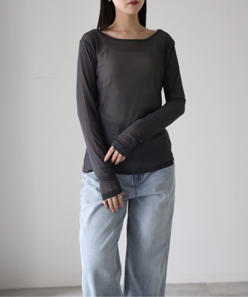model：164cm. 着用サイズ：FREE