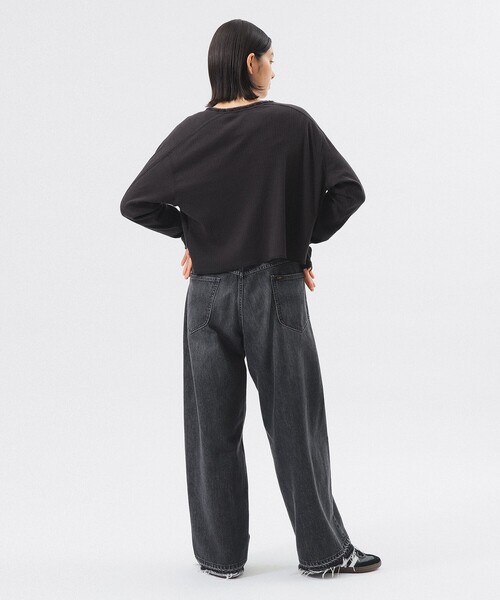 BEAMS BOY(ビームスボーイ)の「【2/5再値下げ】ヘンリーネック レース カーディガン(カーディガン/ボレロ・レディース・チャコールグレー/サックスブルー/ホワイト系その他7・ONE SIZE)」の9枚目の写真