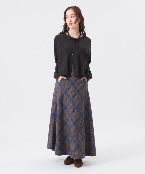 BEAMS BOY(ビームスボーイ)の「【2/5再値下げ】ヘンリーネック レース カーディガン(カーディガン/ボレロ・レディース・チャコールグレー/サックスブルー/ホワイト系その他7・ONE SIZE)」の11枚目の写真