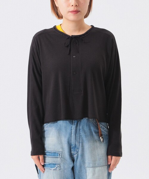 BEAMS BOY(ビームスボーイ)の「【2/5再値下げ】ヘンリーネック レース カーディガン(カーディガン/ボレロ・レディース・チャコールグレー/サックスブルー/ホワイト系その他7・ONE SIZE)」の17枚目の写真