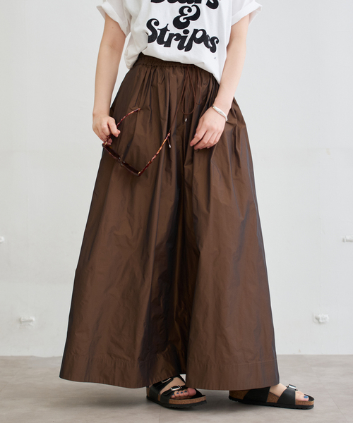 IENA（イエナ）の「タフタイージーボリュームスカート（スカート・レディース・ブラウン/ブラック/カーキ・36/38）」の21枚目の写真