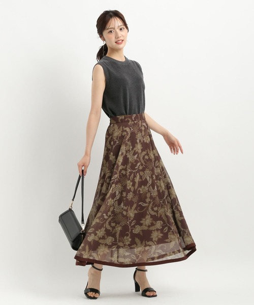 Andemiu（アンデミュウ）の「モールニットノースリーブ578239（ニット/セーター・レディース・チャコールグレー/アイボリー/グリーン・FREE）」の17枚目の写真