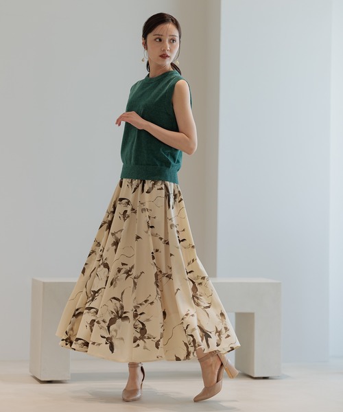 Andemiu（アンデミュウ）の「モールニットノースリーブ578239（ニット/セーター・レディース・チャコールグレー/アイボリー/グリーン・FREE）」の20枚目の写真