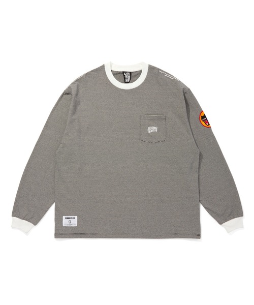 BILLIONAIRE BOYS CLUB（ビリオネア・ボーイズ・クラブ）の「BORDER POCKET LS T-SHIRT（Tシャツ/カットソー・メンズ・ブラック×ホワイト/ブラック×グレー/グリーン・MEDIUM/LARGE/X-LARGE）」の3枚目の写真