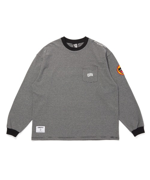 BILLIONAIRE BOYS CLUB（ビリオネア・ボーイズ・クラブ）の「BORDER POCKET LS T-SHIRT（Tシャツ/カットソー・メンズ・ブラック×ホワイト/ブラック×グレー/グリーン・MEDIUM/LARGE/X-LARGE）」の2枚目の写真