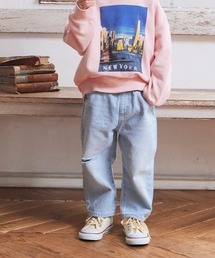 Fluffy BROTHERS（フラッフィーブラザーズ）の「ダメージ加工ラウンドデニムパンツ（デニムパンツ）」