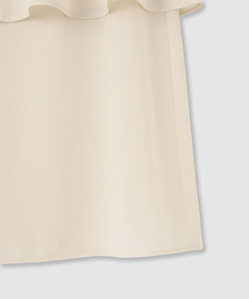 allureville(アルアバイル)の「ジョーゼットオーバーラップブラウス(シャツ/ブラウス・レディース・ベージュ/ネイビー/ブラウン・2)」の6枚目の写真