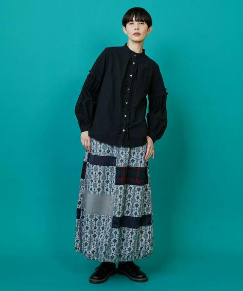 FRAPBOIS(フラボア)の「シーツフリル ブラウス(シャツ/ブラウス・レディース・ホワイト/ブラック・1)」の17枚目の写真