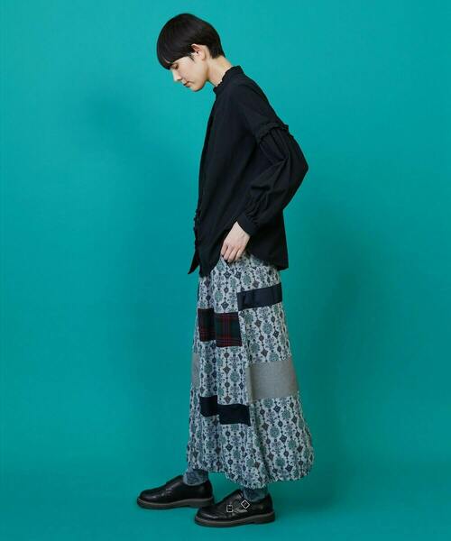 FRAPBOIS(フラボア)の「シーツフリル ブラウス(シャツ/ブラウス・レディース・ホワイト/ブラック・1)」の3枚目の写真