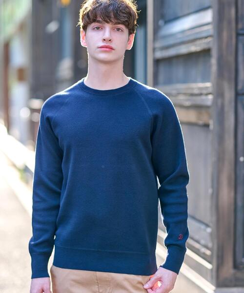 ウォッシャブル コットンカシミヤスムースニット（ニット/セーター