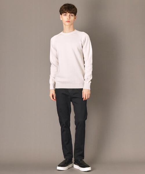 DRESSTERIOR（ドレステリア）の「ウォッシャブル コットンカシミヤスムースニット（ニット/セーター・メンズ・ブラック/レッド系1/オフホワイト/グレー/ネイビー/サックスブルー・90/92/91/94）」の7枚目の写真