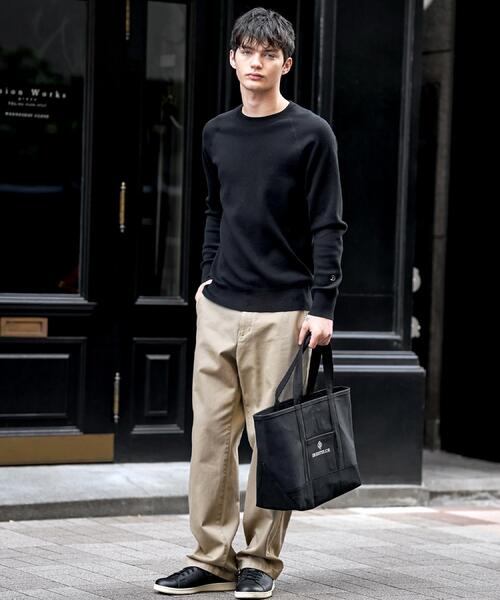 DRESSTERIOR（ドレステリア）の「ウォッシャブル コットンカシミヤスムースニット（ニット/セーター・メンズ・ブラック/レッド系1/オフホワイト/グレー/ネイビー/サックスブルー・90/92/91/94）」の13枚目の写真