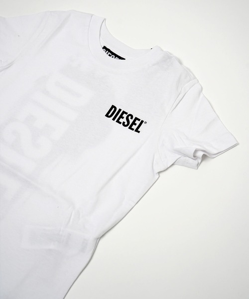 DIESEL KIDS(ディーゼルキッズ)の「DIESEL(ディーゼル)Kids & Junior ブランドロゴ半袖Tシャツカットソー(Tシャツ/カットソー・キッズ・グレー/ブラック/ホワイト/ネイビー・4Y/6Y/8Y/10Y/12Y/14Y/16Y)」の1枚目の写真