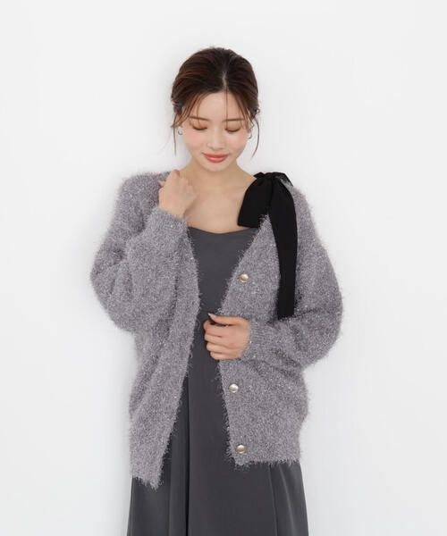 PROPORTION BODY DRESSING(プロポーションボディドレッシング)の「<E>片リボンキャミワンピース / 1215247900(ワンピース・レディース・ダークグレー/ベージュ・P/S/MEDIUM)」の7枚目の写真