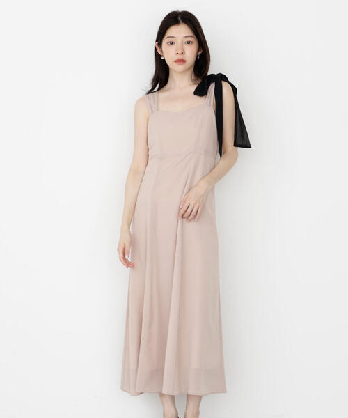 PROPORTION BODY DRESSING(プロポーションボディドレッシング)の「<E>片リボンキャミワンピース / 1215247900(ワンピース・レディース・ダークグレー/ベージュ・P/S/MEDIUM)」の11枚目の写真