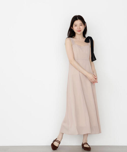 PROPORTION BODY DRESSING(プロポーションボディドレッシング)の「<E>片リボンキャミワンピース / 1215247900(ワンピース・レディース・ダークグレー/ベージュ・P/S/MEDIUM)」の13枚目の写真
