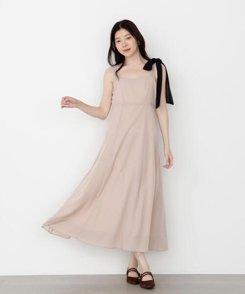 PROPORTION BODY DRESSING(プロポーションボディドレッシング)の「<E>片リボンキャミワンピース / 1215247900(ワンピース・レディース・ダークグレー/ベージュ・P/S/MEDIUM)」の14枚目の写真