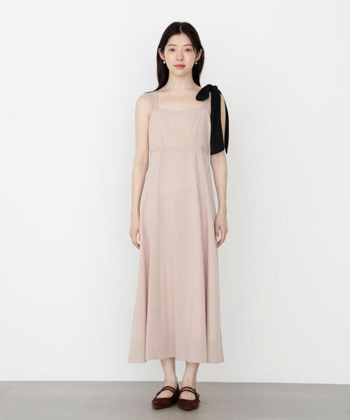 PROPORTION BODY DRESSING(プロポーションボディドレッシング)の「<E>片リボンキャミワンピース / 1215247900(ワンピース・レディース・ダークグレー/ベージュ・P/S/MEDIUM)」の16枚目の写真