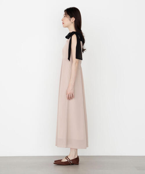 PROPORTION BODY DRESSING(プロポーションボディドレッシング)の「<E>片リボンキャミワンピース / 1215247900(ワンピース・レディース・ダークグレー/ベージュ・P/S/MEDIUM)」の17枚目の写真