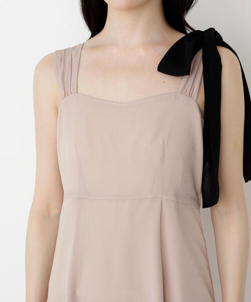 PROPORTION BODY DRESSING(プロポーションボディドレッシング)の「<E>片リボンキャミワンピース / 1215247900(ワンピース・レディース・ダークグレー/ベージュ・P/S/MEDIUM)」の20枚目の写真