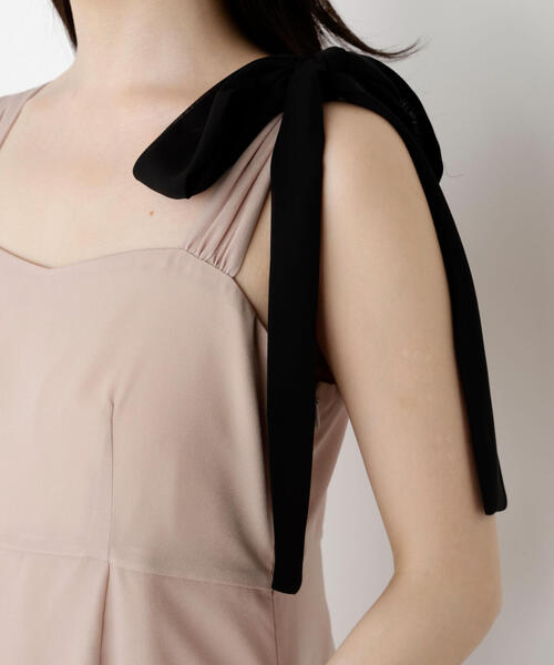 PROPORTION BODY DRESSING(プロポーションボディドレッシング)の「<E>片リボンキャミワンピース / 1215247900(ワンピース・レディース・ダークグレー/ベージュ・P/S/MEDIUM)」の22枚目の写真