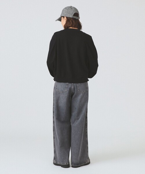 FRED PERRY（フレッドペリー）の「FRED PERRY / V-Neck Cardigan [手洗い可]（カーディガン/ボレロ・レディース・ベージュ/ブラック・10）」の5枚目の写真