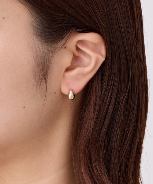 CALIN　STANDARD（カリンスタンダード）の「◆金属アレルギー対応◆◆made in japan◆【高品質ポスト】ドロップ　ジルコニアセラミックポストピアス（ピアス（両耳用）・レディース・ゴールド/ピンクゴールド/シルバー・FREE）」の2枚目の写真